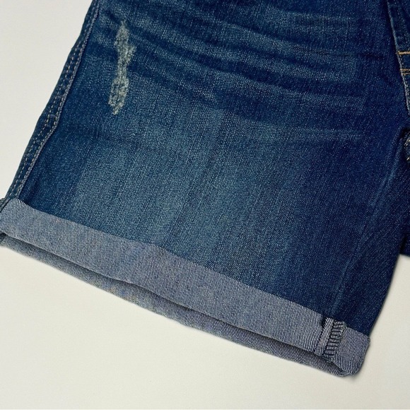 Oh Baby by Motherhood Maternity Denim Jean Shorts Distressed Secret Fit S NWT - Picture 8 of 13